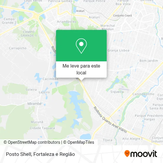 Posto Shell mapa