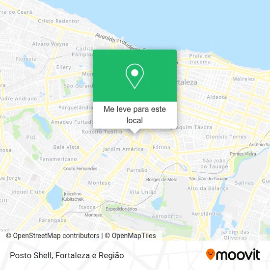 Posto Shell mapa