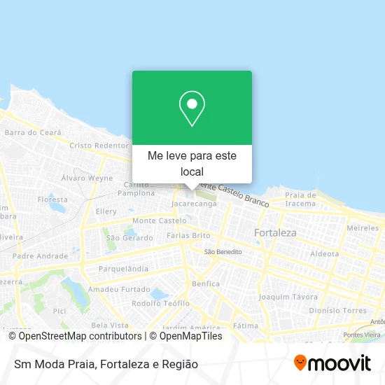 Sm Moda Praia mapa