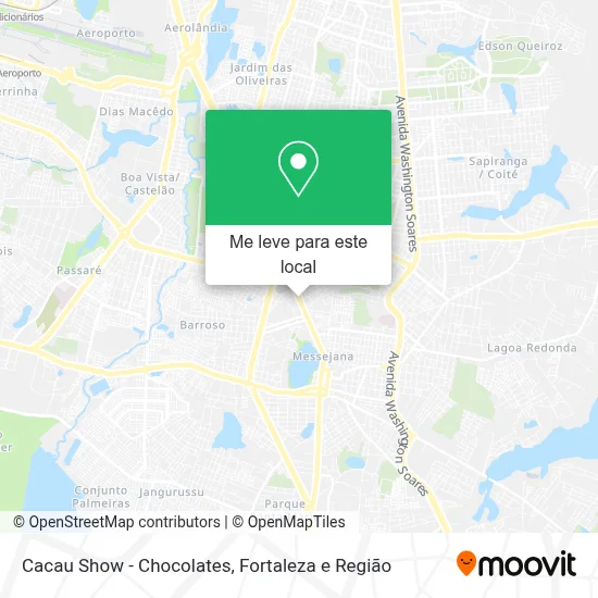 Cacau Show - Chocolates mapa