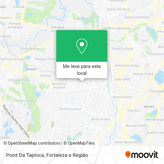 Point Da Tapioca mapa