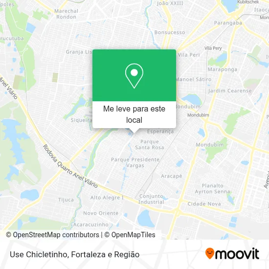 Use Chicletinho mapa