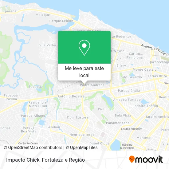 Impacto Chick mapa