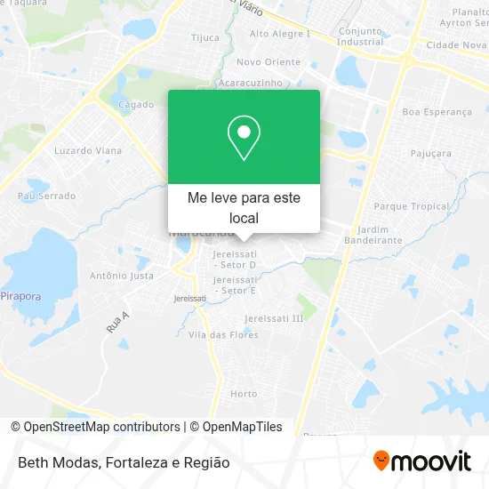 Beth Modas mapa