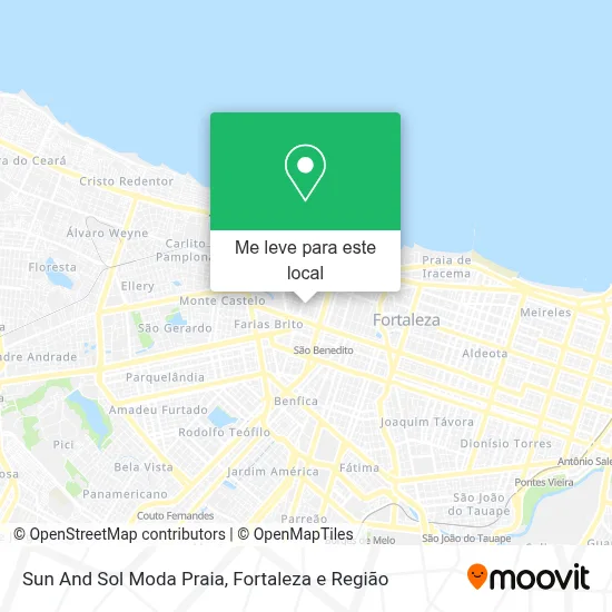 Sun And Sol Moda Praia mapa