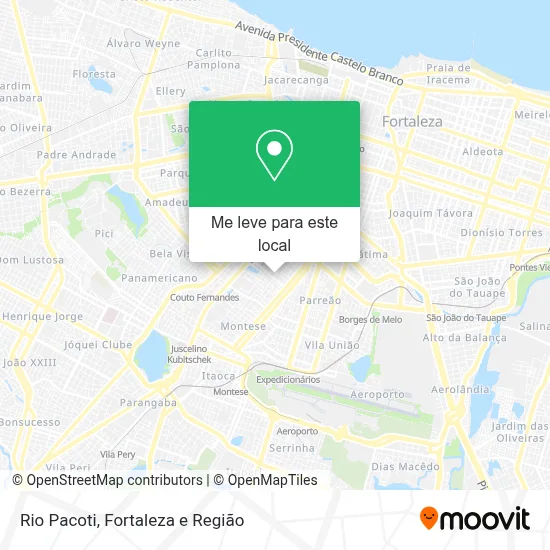 Rio Pacoti mapa