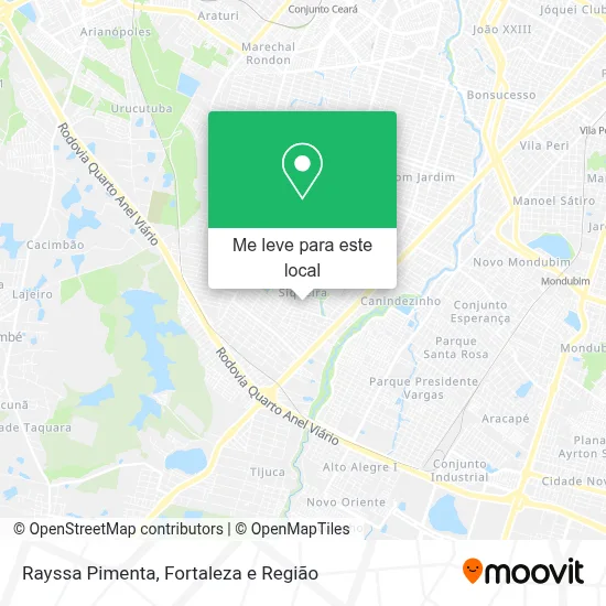 Rayssa Pimenta mapa