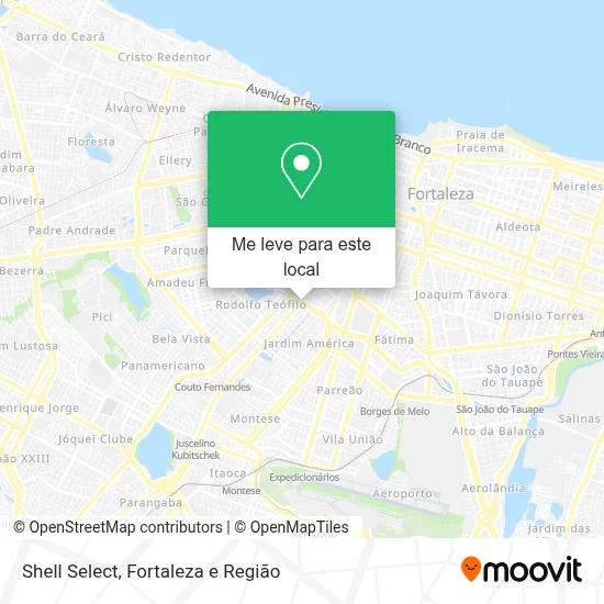 Shell Select mapa