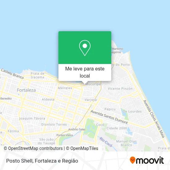 Posto Shell mapa