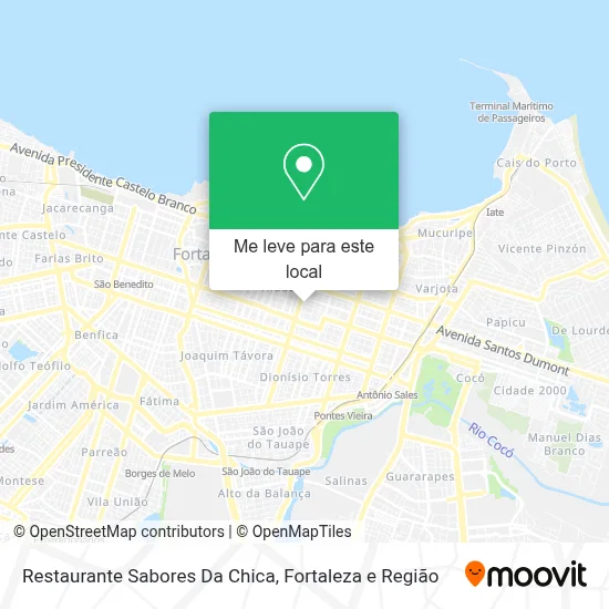 Restaurante Sabores Da Chica mapa