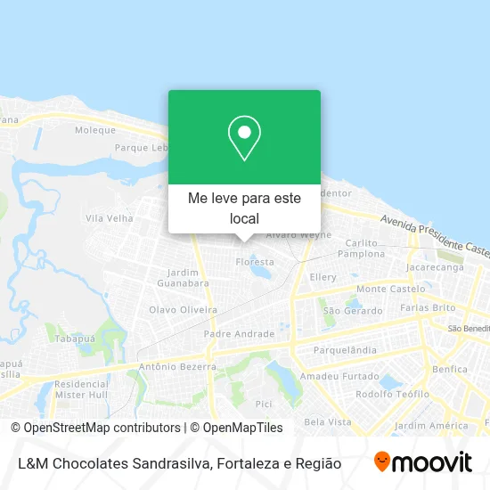 L&M Chocolates Sandrasilva mapa