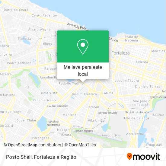Posto Shell mapa