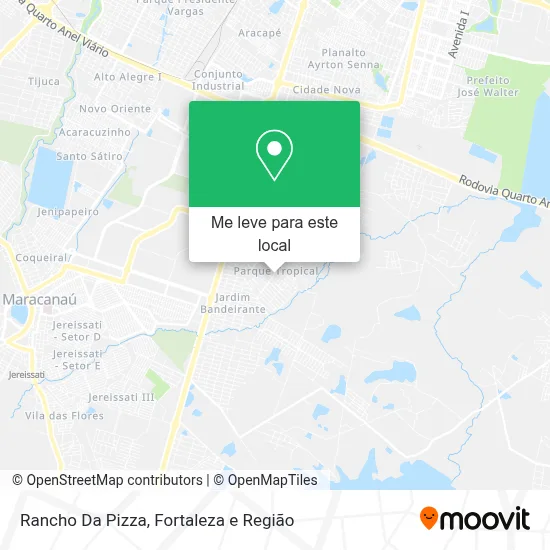 Rancho Da Pizza mapa