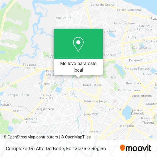 Complexo Do Alto Do Bode mapa