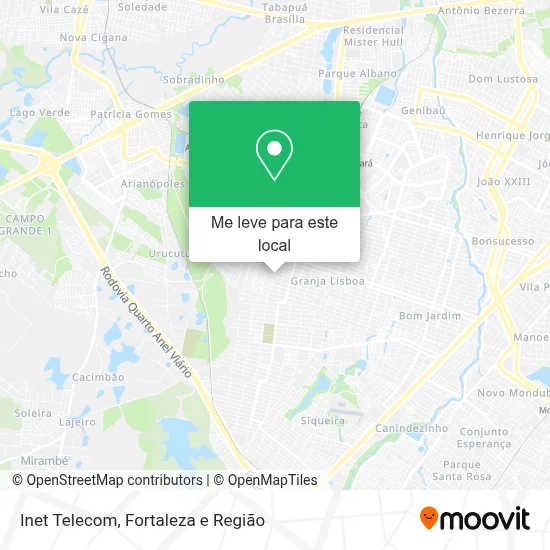 Inet Telecom mapa