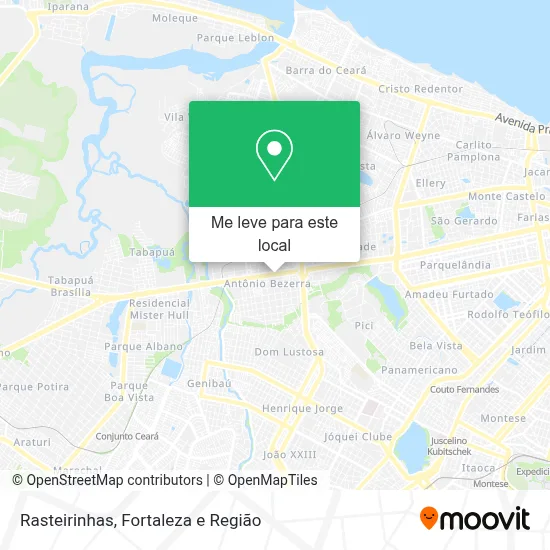 Rasteirinhas mapa