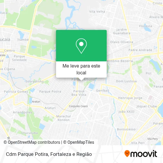 Cdm Parque Potira mapa