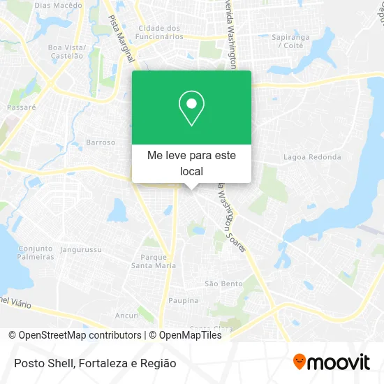 Posto Shell mapa