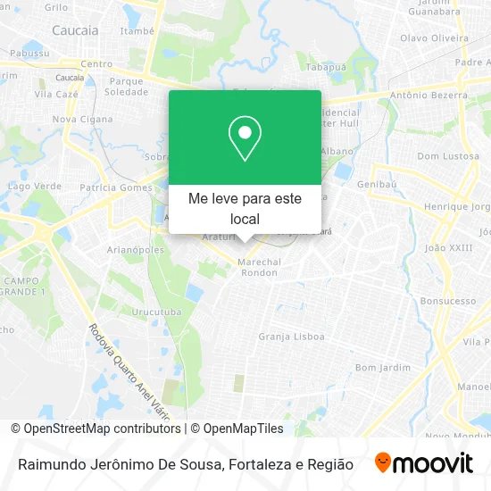 Raimundo Jerônimo De Sousa mapa