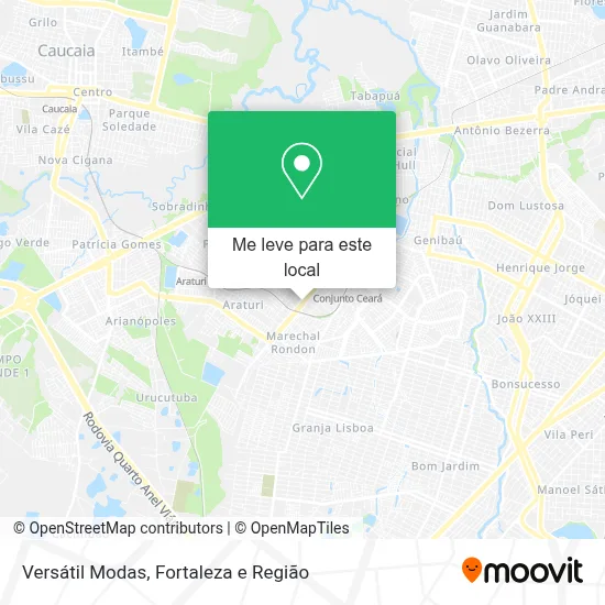 Versátil Modas mapa