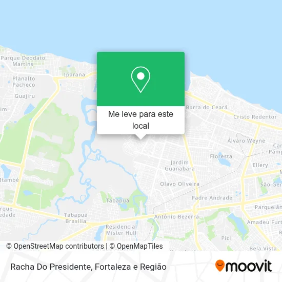 Racha Do Presidente mapa