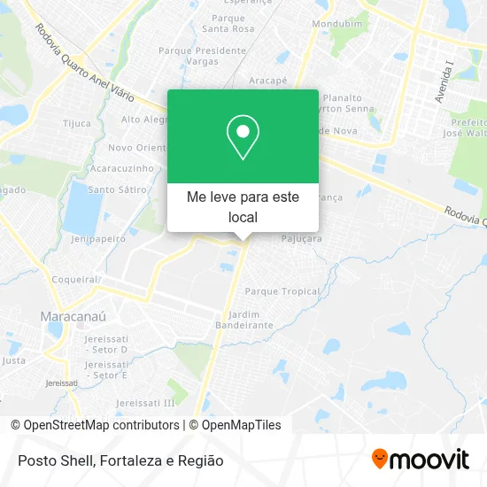 Posto Shell mapa