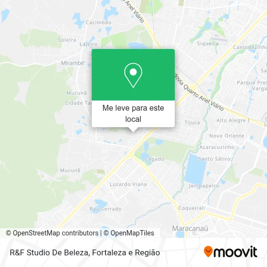 R&F Studio De Beleza mapa
