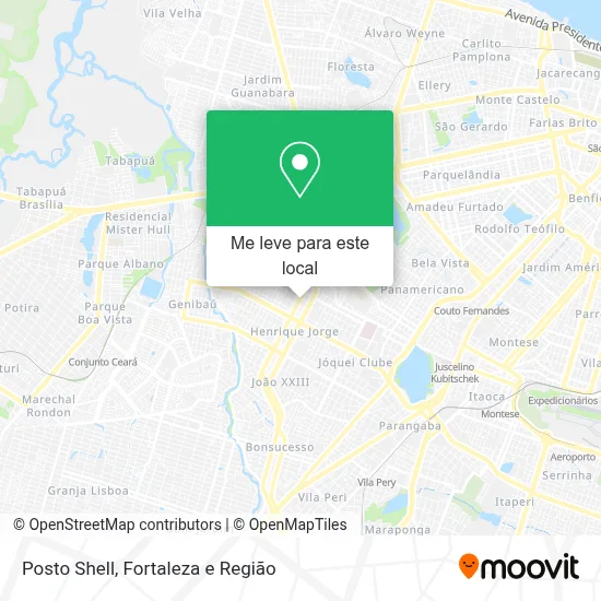 Posto Shell mapa
