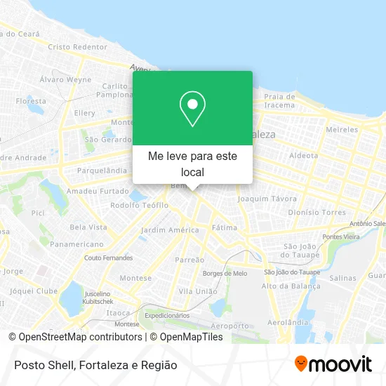 Posto Shell mapa
