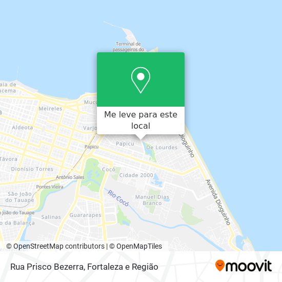 Rua Prisco Bezerra mapa