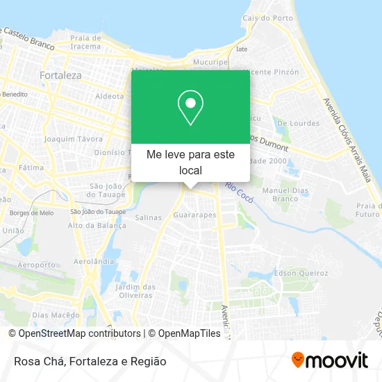 Rosa Chá mapa