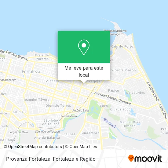 Provanza Fortaleza mapa