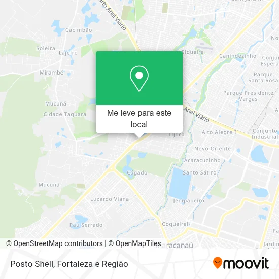 Posto Shell mapa