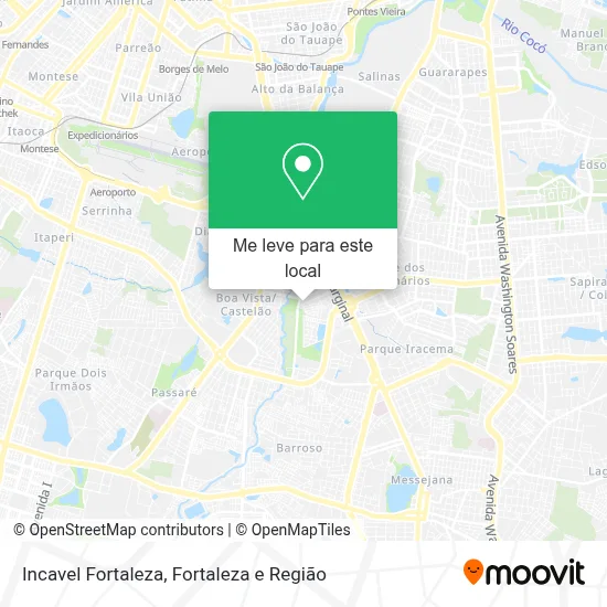 Incavel Fortaleza mapa