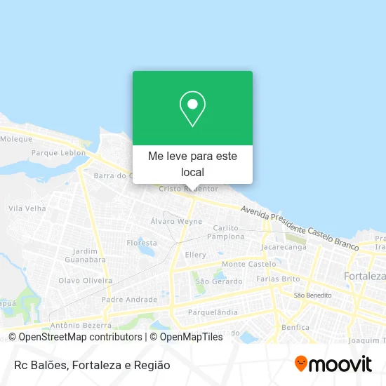 Rc Balões mapa