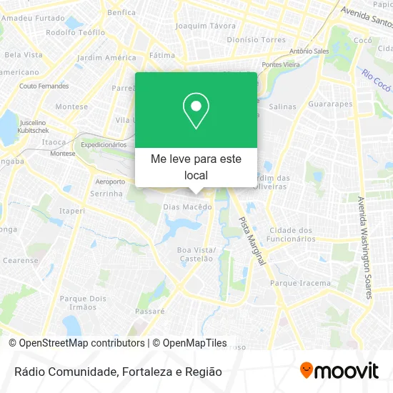 Rádio Comunidade mapa