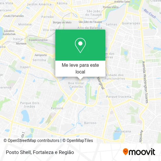 Posto Shell mapa