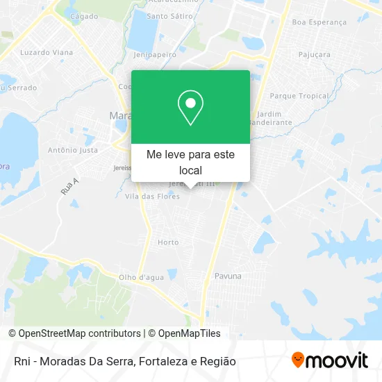 Rni - Moradas Da Serra mapa