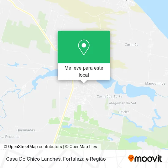 Casa Do Chico Lanches mapa