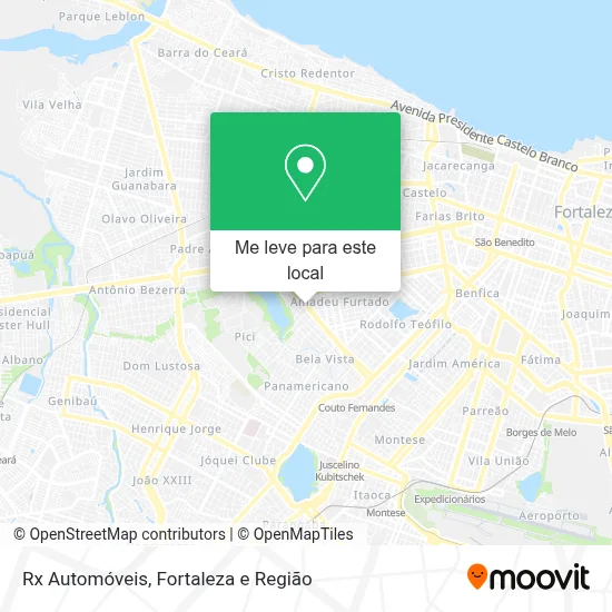 Rx Automóveis mapa
