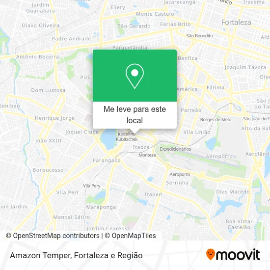Amazon Temper mapa
