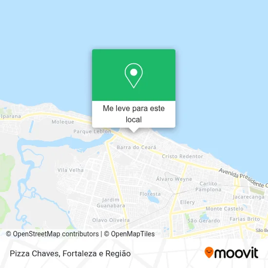 Pizza Chaves mapa