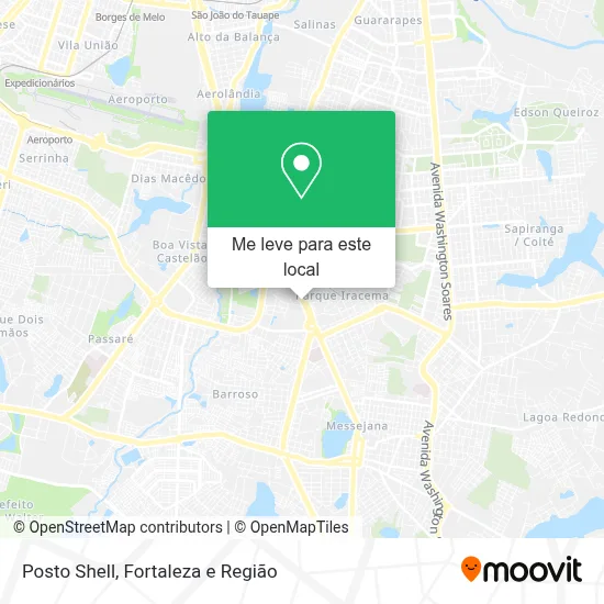 Posto Shell mapa