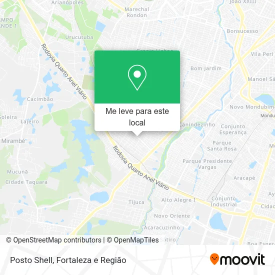 Posto Shell mapa