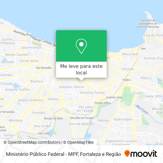 Ministério Público Federal - MPF mapa