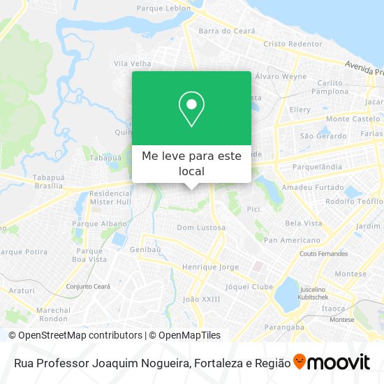 Rua Professor Joaquim Nogueira mapa