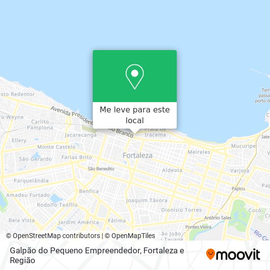 Galpão do Pequeno Empreendedor mapa