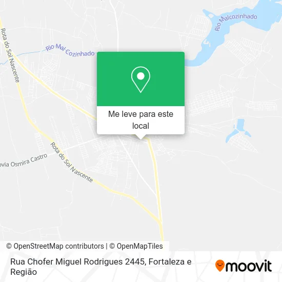 Rua Chofer Miguel Rodrigues 2445 mapa
