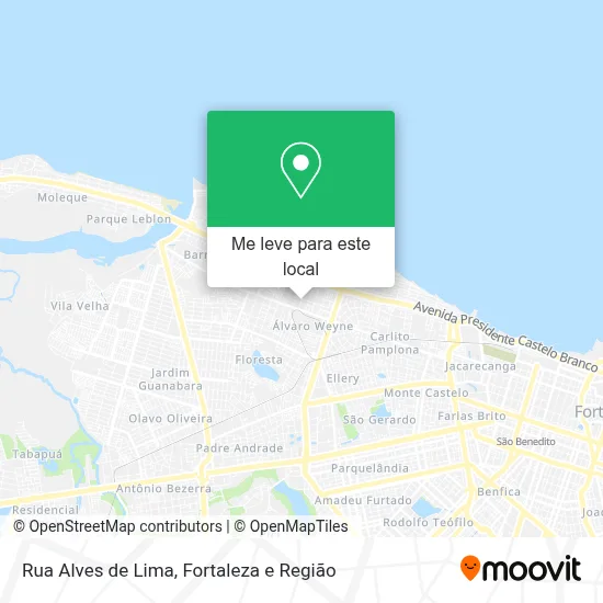 Rua Alves de Lima mapa