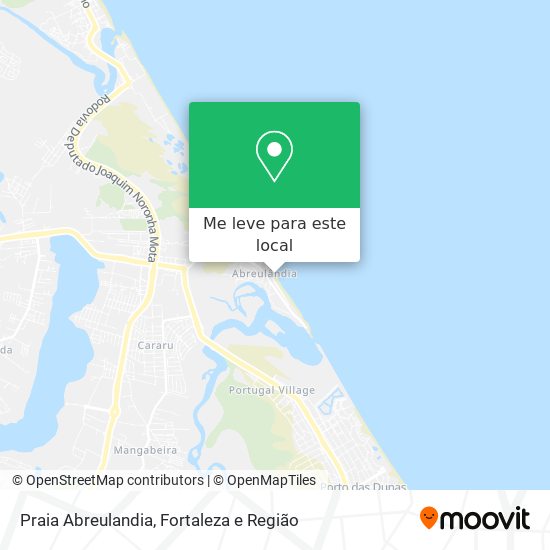 Praia Abreulandia mapa